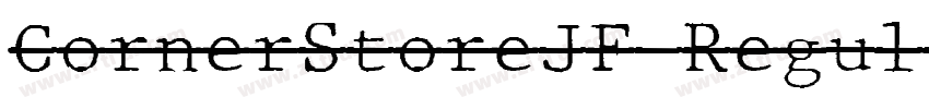 CornerStoreJF Regul字体转换